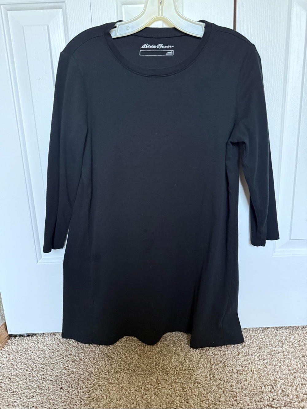 Eddie Bauer Black Crewneck Long Sleeve Top
